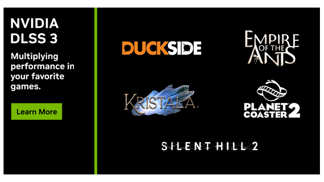 DLSS 3 为“鸭界争锋 (DUCKSIDE)”、“蚂蚁帝国 (Empire of the Ants)”和“过山车之星 2 (Planet Coaster 2)”带来性能提升